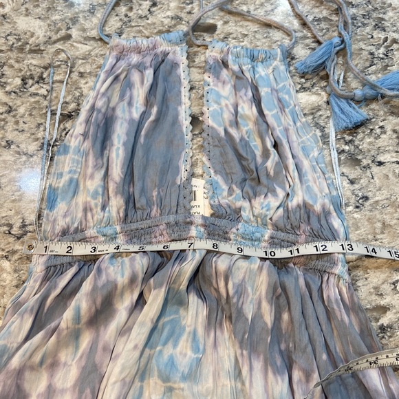 Raviya | Blue Tie Dye Swim Beach Coverup Maxi Dress Size XL - Picture 10 of 13